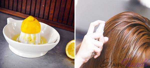 Как натурально осветлить волосы лимоном