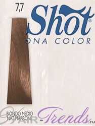 Краска Shot DNA 7.7 средне-русый натуральный коричневый