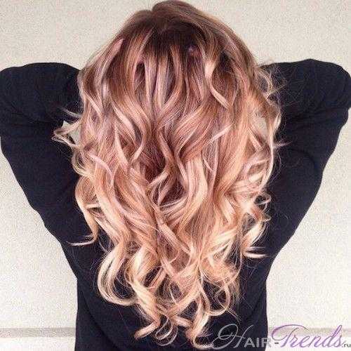 Разнообразие оттенков для волос розовое золото