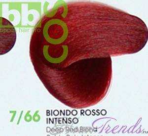 BBCos Keratin Color 7/66 блонд красный интенсивный