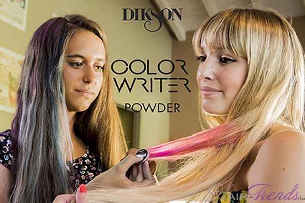 Как красить волосы мелками Dikson Powder Color
