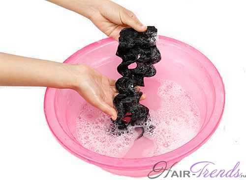 Как мыть искусственные волосы