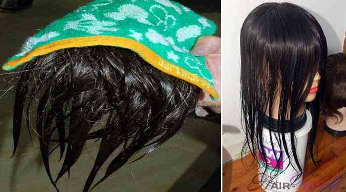 Как сушить натуральные накладные волосы