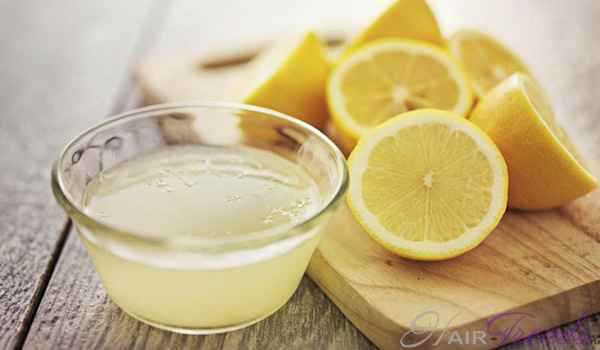 Домашнее средство для блеска волос сок лимона