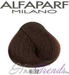 Alfaparf 6.32, тон темный золотистый фиолетовый коричневый 