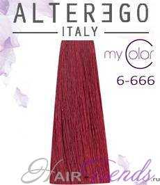 Alter Ego My Color 6/666, тон Светло-русый очень интенсивный красный