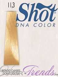 Краска Shot DNA 11.3 платиновый блондин золотистый экстра