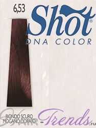 Краска Shot DNA 6.53 темно-русый махагон золотистый