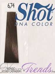 Краска Shot DNA 6.74 темный блондин каштан