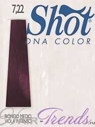 Краска Shot DNA 7.22 средне-русый фиолетовый интенсивный