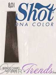 Краска Shot DNA 8.01 светло-русый натуральный пепельный