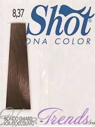 Краска Shot DNA 8.37 светло-русый золотисто шоколадный