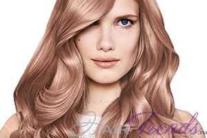 Каштаново розовые волосы