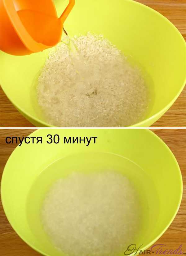 Как сделать рисовую воду для волос