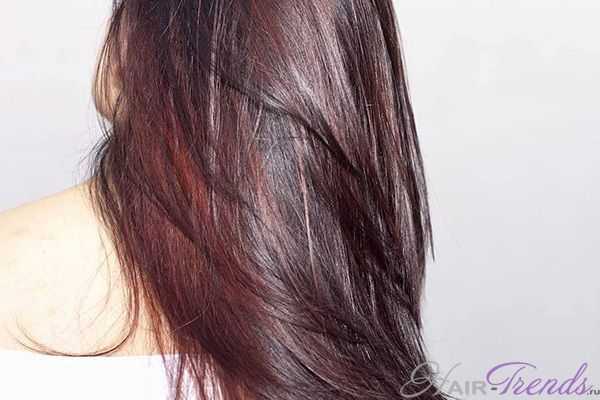 Темно вишневый цвет волос